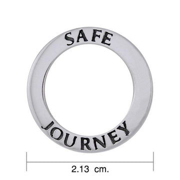 Safe Journey Sterling Silver Ring Pendant TPD1165 - Jewelry